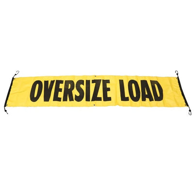 84" x 18" Oversize/Wide Load Vinyl Sign Banner w/ Bungee Co