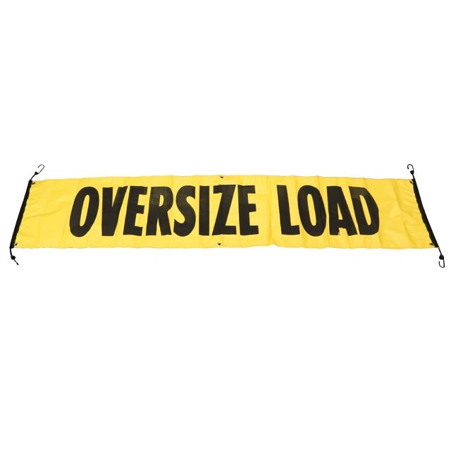84" x 18" Oversize/Wide Load Vinyl Sign Banner w/ Bungee Co
