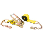 4" x 30' Ratchet Strap with Chain Anchor G70 3/8", 15' Long - View 1