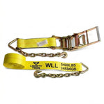 Ratchet Strap with Chain Anchor 4" x 30' G70 3/8", 15' Long - View 1