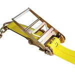 Ratchet Strap with Chain Anchor 4" x 30' G70 3/8", 15' Long - View 2