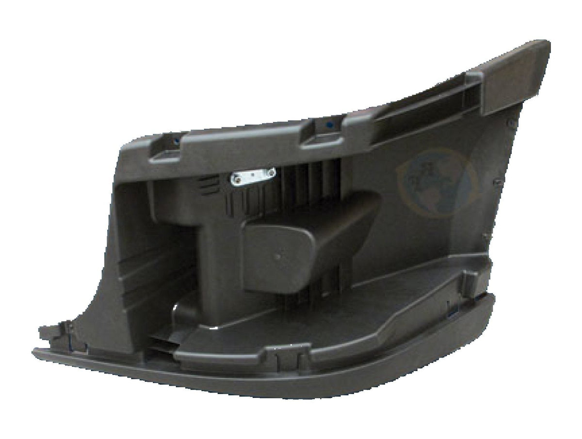 Bumper Reinforcement - LH Corner Bumper Reinforcement with Holes, Black, 2018+, Freightliner New Cascadia