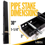 C Channel Pipe Stake  54" - View 2