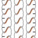 Koryo K120 295/75R22.5 - Tread Pattern - View 2
